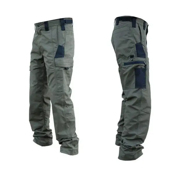 Men's Cargo Pants Multi Pockets Work Trousers Casual Tactical Pants Male Outwear Straight Autumn Winter Wear-resisting Trousers - Image 11