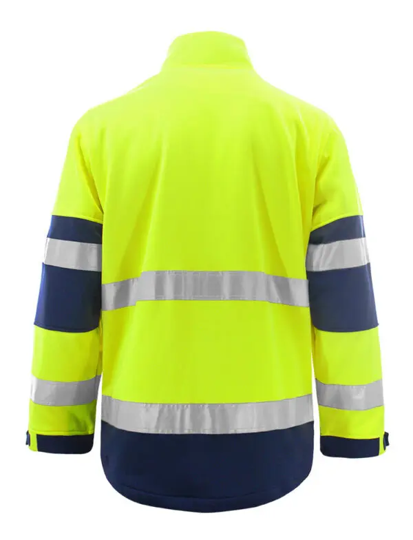 2023 Sport Wholesale Autumn and Winter Thickened Warm Building Reflective Striped Jacket Waterproof Reflective Top S-4XL Winter Thick Reflective Hi Vis Jacket Cotton Padded Jacket Jacket Motorcycle Safety Work Jacket Wind Water-Proof Coats4XL Winter Thickened Reflective Hi Vis Jacket Jacket Detachable Padded Jacket Motorcycle Safety Jacket Work Jacket Men Winter Thick Reflective Hi Vis Jacket Warm Jacket Stand Collar Jackets Motorcycle Safety Work Jacket Wind Water-Proof Coats 4XL hi vis Jacket High Visibility Reflective Fleece Jacket Winter Stripe Patchwork Hoodies Two Tone Stand Collar safety Work Clothes - Image 3