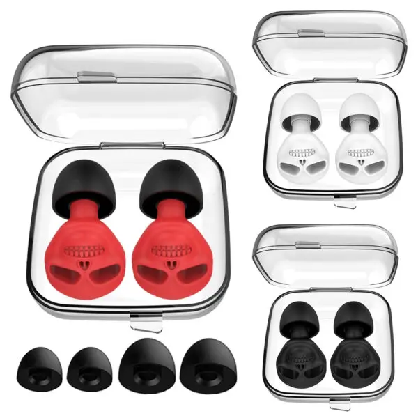 Silicone Soundproof Earplug Anti Noise Sleeping Ear Plugs Sound Insulation Noise Reduction Ear Protection Swimming Earplugs - Image 4