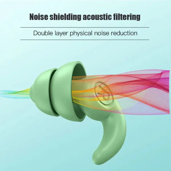 Anti Noise Silicone Earplugs Waterproof Swimming Ear Plugs For Sleeping Diving Surf Soft Comfort Natation Swimming Ear Protector - Image 5