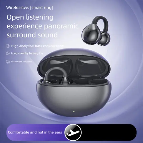 CEKACA Clip-On Large Power Ultra-Long Life Battery Noise Reduction Wireless Headphones - Image 2