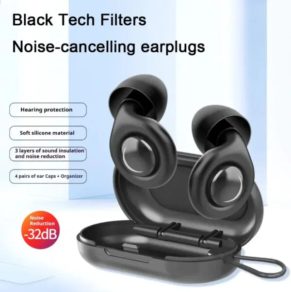 Ear Plugs Sleep Noise Cancelling Reusable Hearing Protection Anti noise earplugs for Concerts Travel Silicone Sleeping Ear plug - Image 4