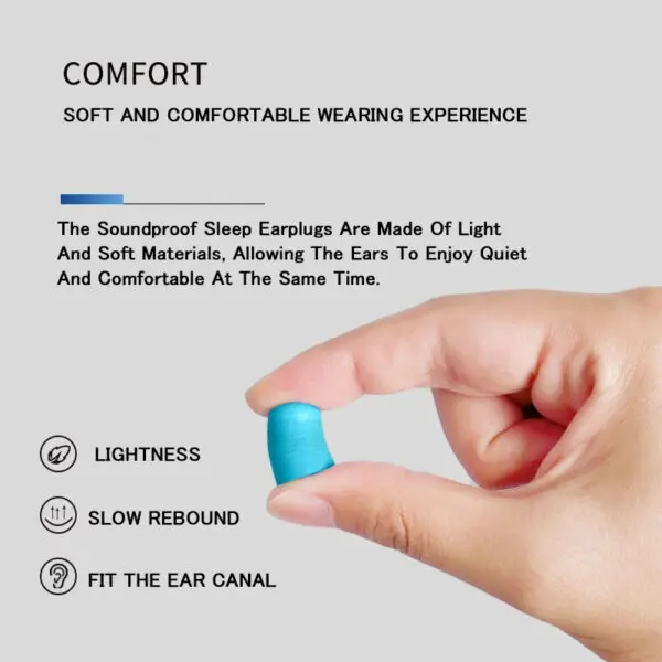 Ear Plugs Tapones Oido Ruido Earplugs Noise Reduction Sleep Oordoppen Sleeping Earplugs Filter For Ears Soft Sponge Soundproof - Image 2
