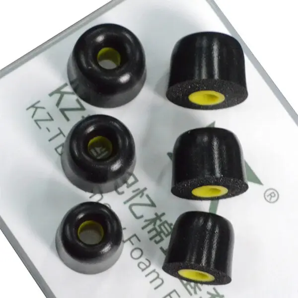 KZ High-End Memory Cotton Ear-Tips Ear Plugs Memory Foam Eartips for Hifi In-Ear Monitor IEM Earphone w/ 3 pairs For KZ EDX PRO - Image 7