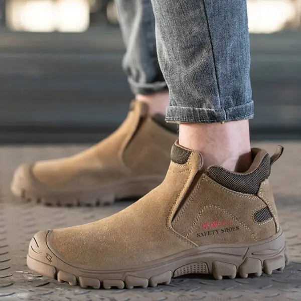 Insulation Men Work Boots Puncture-Proof Safety Shoes Steel Toe Welder Protective Shoes Indestructible Shoes - Image 4