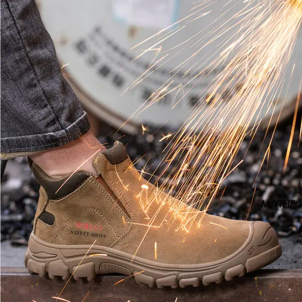 Insulation Men Work Boots Puncture-Proof Safety Shoes Steel Toe Welder Protective Shoes Indestructible Shoes - Image 6
