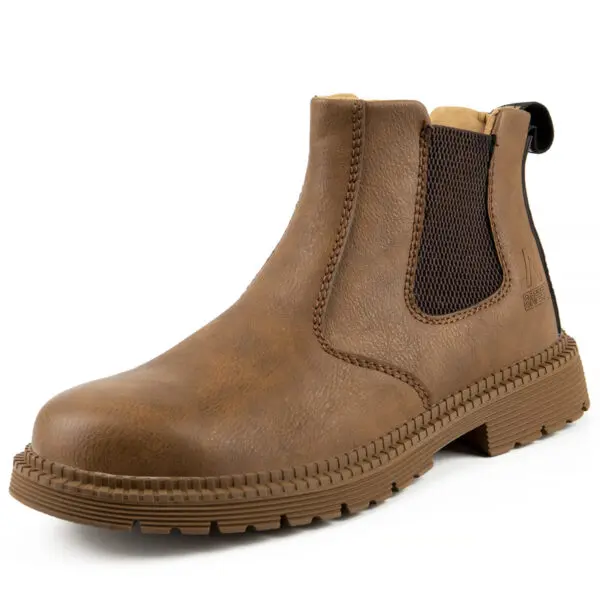 Waterproof Work & Safety Boots Men Leather Boots Indestructible Male Work Shoes Men Winter Boots Safety Shoes Men Steel Toe Shoe - Image 3