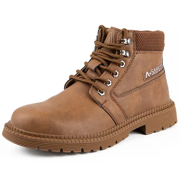 Waterproof Work & Safety Boots Men Leather Boots Indestructible Male Work Shoes Men Winter Boots Safety Shoes Men Steel Toe Shoe - Image 12