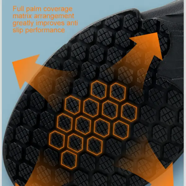 anti-skid kitchen work shoes non slip work waterproof boots lightweight Safety shoes for men chef work shoes leather sneakers - Image 5