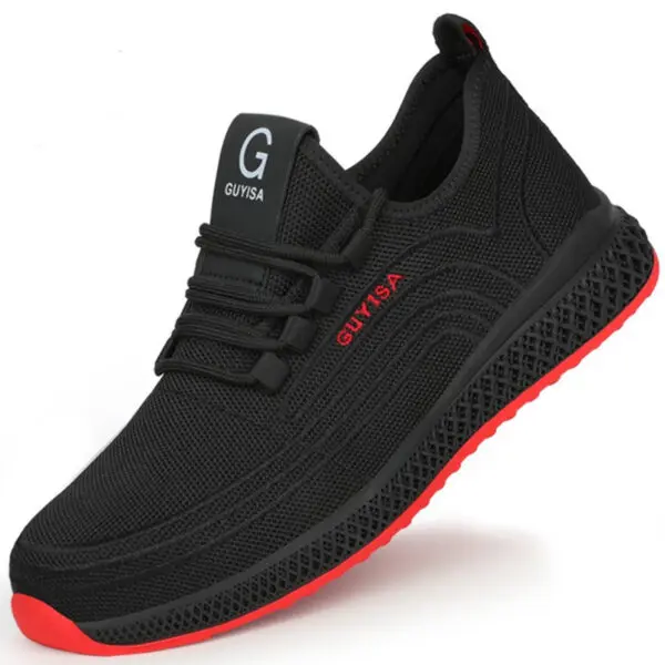 Manlegu Air Mesh Steel Toe Work Shoes Breathable Working Shoes Women Man Safety Shoes Lightweight Puncture-Proof Safety Boots - Image 7