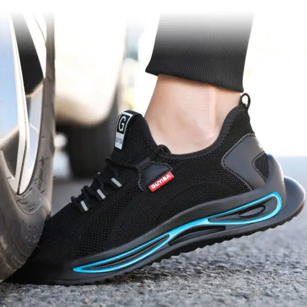 Breathable Work Shoes For Men Women Safety Shoes Men Anti-Smash Anti-Puncture Indestructible Shoes Protective Steel Toe Shoes 49 - Image 3
