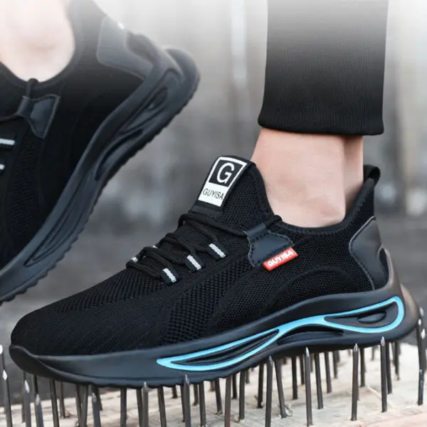 Breathable Work Shoes For Men Women Safety Shoes Men Anti-Smash Anti-Puncture Indestructible Shoes Protective Steel Toe Shoes 49 - Image 4