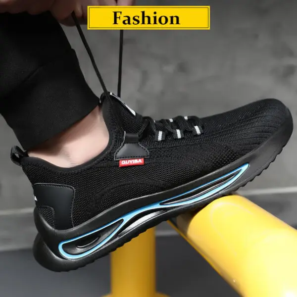 Breathable Work Shoes For Men Women Safety Shoes Men Anti-Smash Anti-Puncture Indestructible Shoes Protective Steel Toe Shoes 49 - Image 5