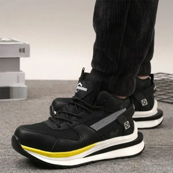 High Quality 2023 Fashion Work Boots Men Anti-puncture Safety Sneakers Steel Toe Cap Indestructible Protective Male Footwear - Image 6