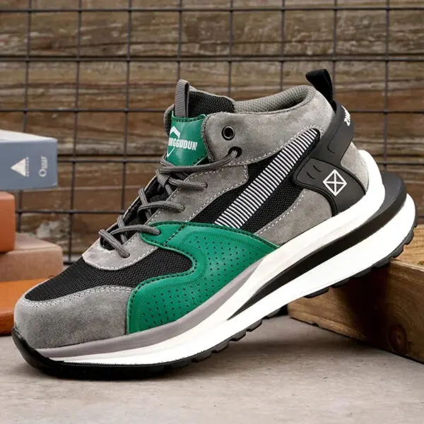 High Quality 2023 Fashion Work Boots Men Anti-puncture Safety Sneakers Steel Toe Cap Indestructible Protective Male Footwear - Image 8