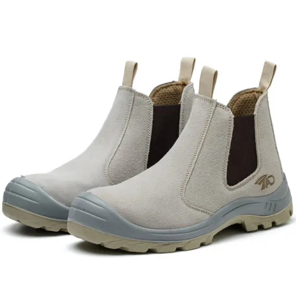 High Quality Safety boots for men work shoes construction with steel toe slip on without laces welder welding - Image 2