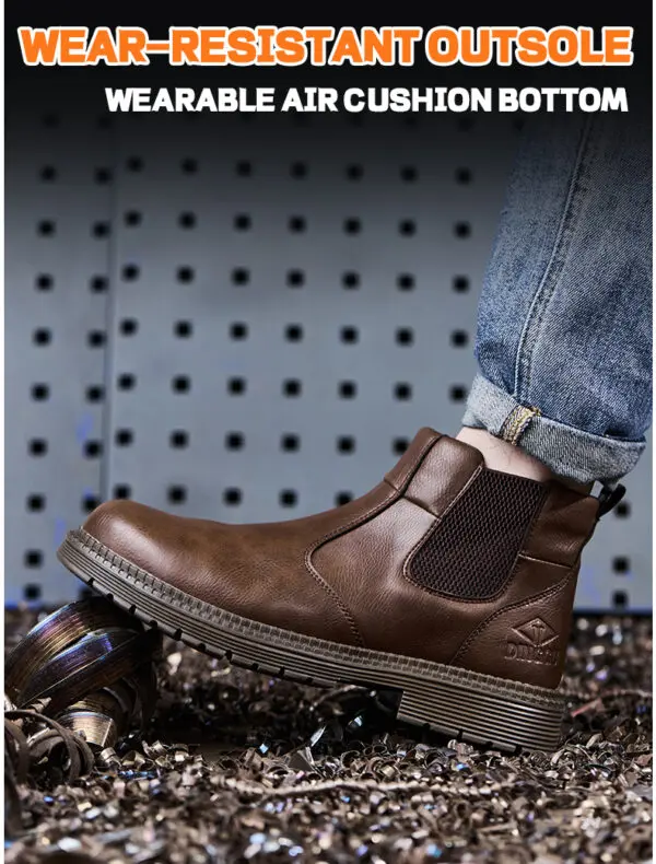 Work Safety Boots Men Indestructible Steel Toe Cap Leather Boots Construction Security Protective Men Safety Shoes Footwear - Image 6