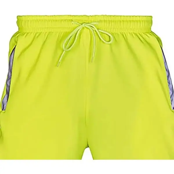 Mens High Visibility Work Cargo Pants Drawstring Casual Pockets Safe Reflective Construction Elastic Waist Trousers Joggers - Image 5