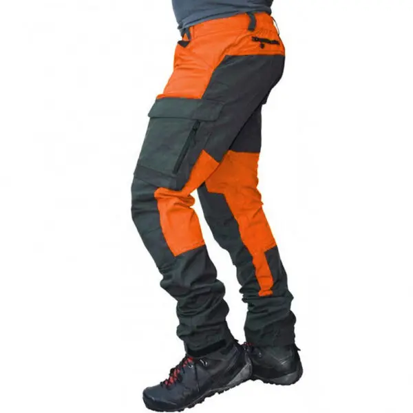 Windproof Cargo Pants Men Summer Long Work Trousers Male Outdoor Color Block Multi Pockets Sports Camping Fishing Pant - Image 3