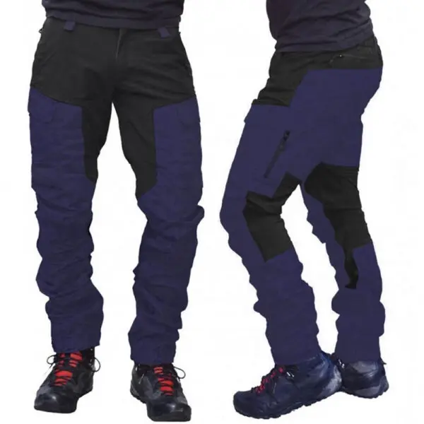 Windproof Cargo Pants Men Summer Long Work Trousers Male Outdoor Color Block Multi Pockets Sports Camping Fishing Pant - Image 4