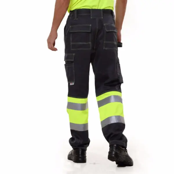 Protective Pants for Work with Multi Pockets Work Pants Men Working Pants Men Workwear Cargo Trousers Safety Reflective Pants - Image 3