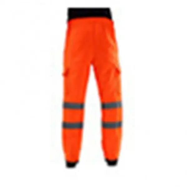 Fleece Men Work Pants Reflective Strips Warming Safety Pants Outdoor Mens Work Uniform Bottoms Safety Sweatpants Running Pants - Image 7