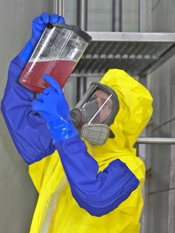 PVC Chemical Resistant Work Gloves Oil Proof Waterproof 65CM Long Cuff Anti Acid Base Household Fishing Safety Wear - Image 6