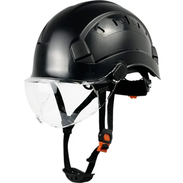 CE Construction Safety Helmet With Goggles Visor ABS Hard Hat ANSI Industrial Work Head Protection Rescue - Image 7