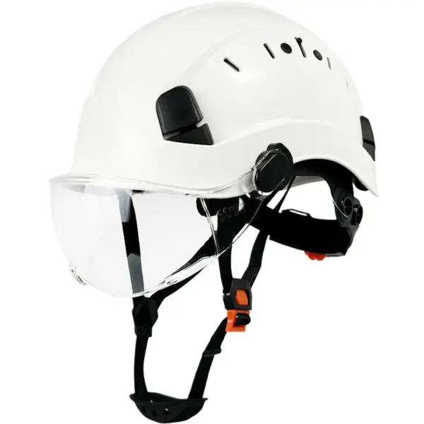 CE Construction Safety Helmet With Goggles Visor ABS Hard Hat ANSI Industrial Work Head Protection Rescue - Image 8
