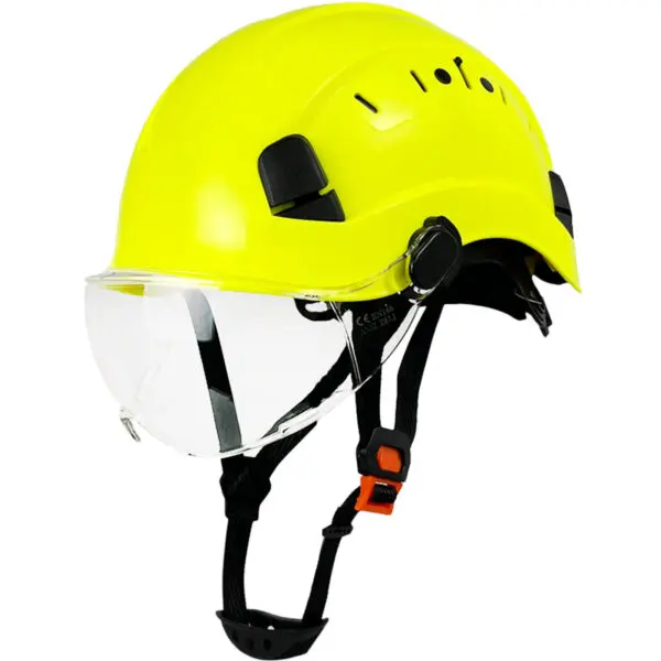 CE Construction Safety Helmet With Goggles Visor ABS Hard Hat ANSI Industrial Work Head Protection Rescue - Image 9
