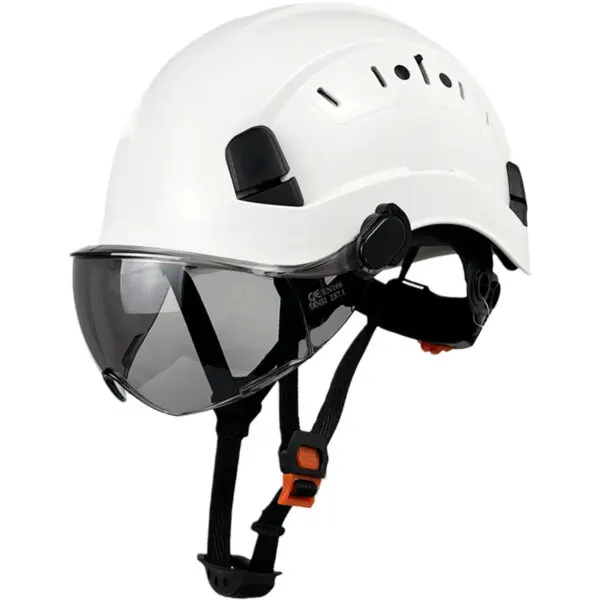 CE Construction Safety Helmet With Goggles Visor ABS Hard Hat ANSI Industrial Work Head Protection Rescue - Image 11