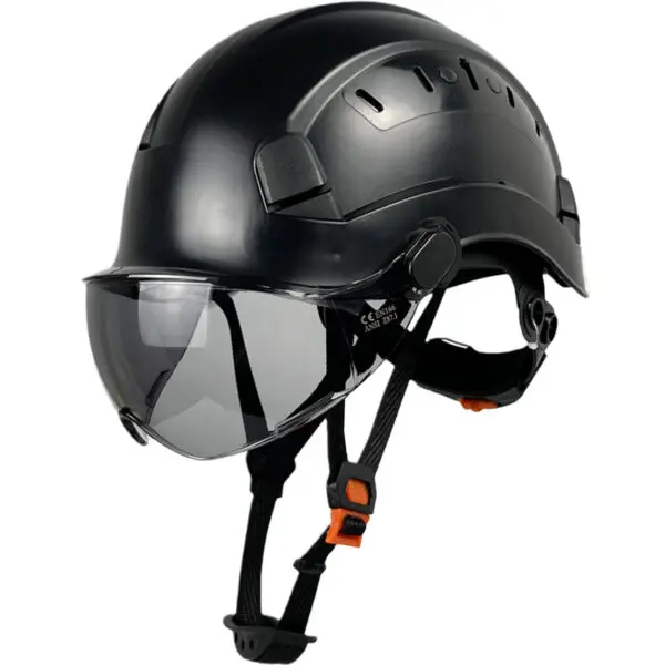 CE Construction Safety Helmet With Goggles Visor ABS Hard Hat ANSI Industrial Work Head Protection Rescue - Image 12