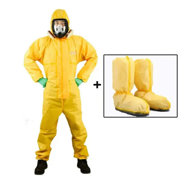 One Piece Chemical Work Coverall Protective Clothing Hazardous Chemical Liquid Sulfuric Acid And Alkali Resistant Protection - Image 6
