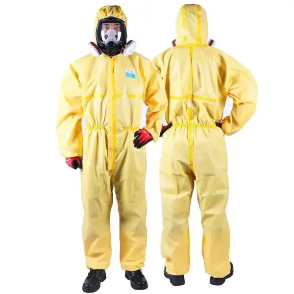 One Piece Chemical Work Coverall Protective Clothing Hazardous Chemical Liquid Sulfuric Acid And Alkali Resistant Protection - Image 7