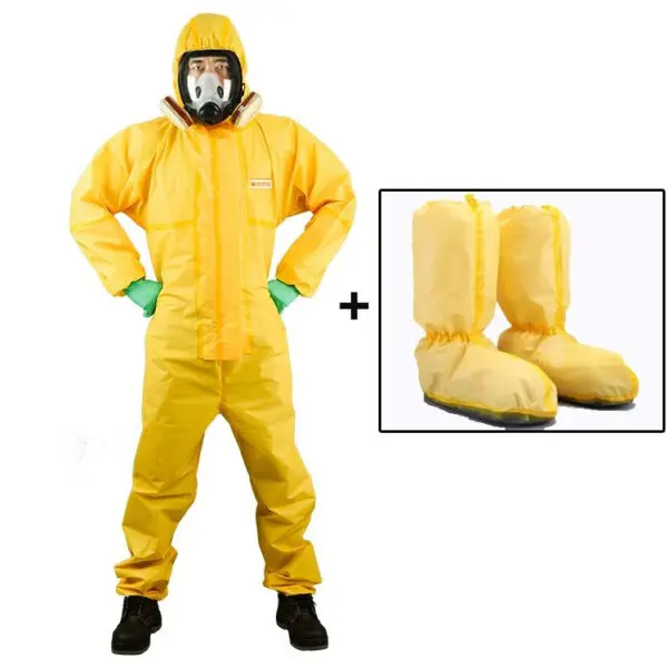 One Piece Chemical Work Coverall Protective Clothing Hazardous Chemical Liquid Sulfuric Acid And Alkali Resistant Protection - Image 8