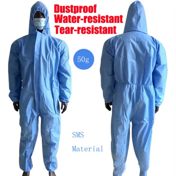Disposable Breathable Dustproof Water Oil Resist Work Safety Clothing Anti Dust Spary Painting Decorating Labour Coverall Suit - Image 9
