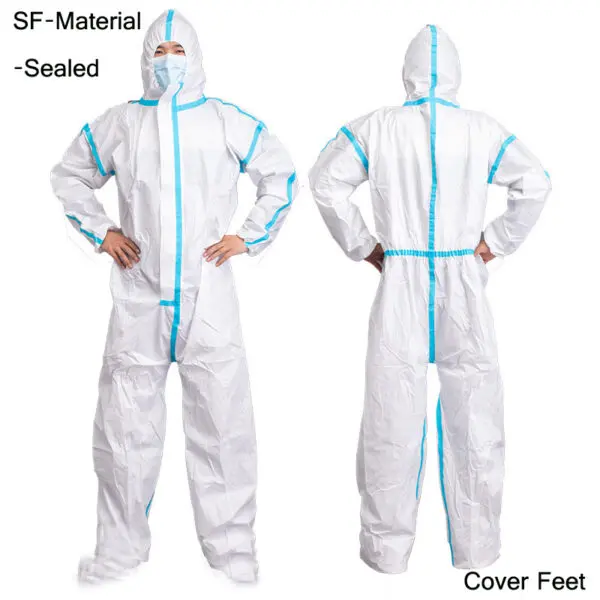 Disposable Breathable Dustproof Water Oil Resist Work Safety Clothing Anti Dust Spary Painting Decorating Labour Coverall Suit - Image 15