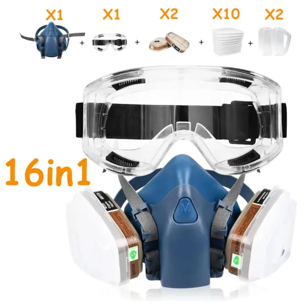7502 Respirator Mask Protective Mask Industry Painting Spray Dust Gas Mask With 501 5N11 6001CN Chemcial Half face Mask