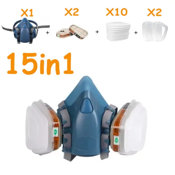 7502 Respirator Mask Protective Mask Industry Painting Spray Dust Gas Mask With 501 5N11 6001CN Chemcial Half face Mask - Image 2