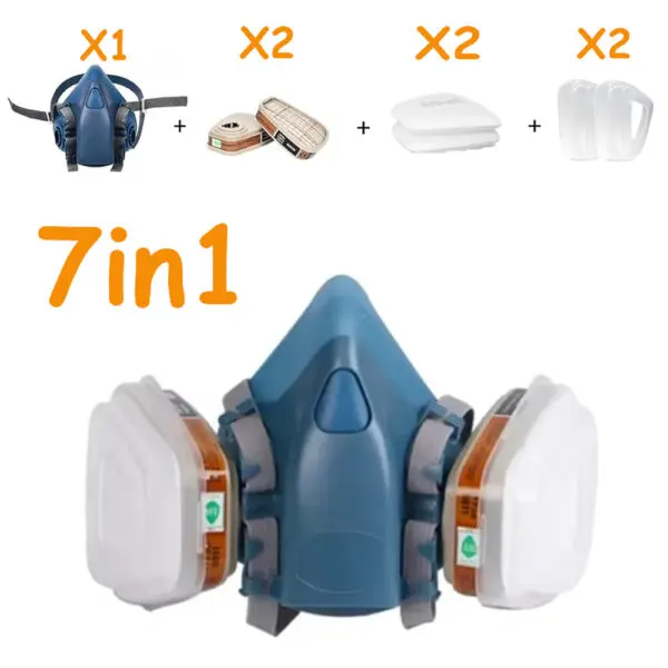 7502 Respirator Mask Protective Mask Industry Painting Spray Dust Gas Mask With 501 5N11 6001CN Chemcial Half face Mask - Image 7
