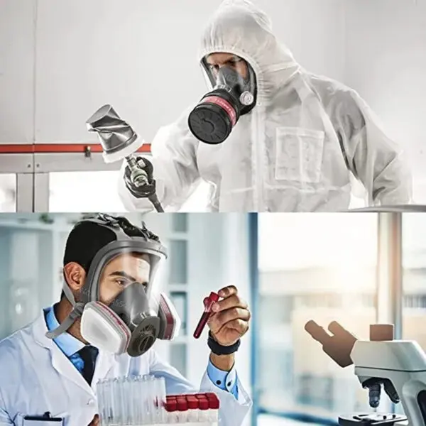 Full face respirator - mask with 40 mm gas filter canister for industrial gases, chemical, polishing, welding, spraying Gas mask - Image 3