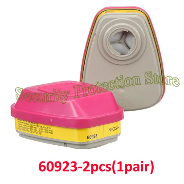 Full Face Respirator 6800 Mask NIOSH Silicone Face Seal Reusable Respirator Mask with Filters 60923 2097 for Paint Spray Dust - Image 7