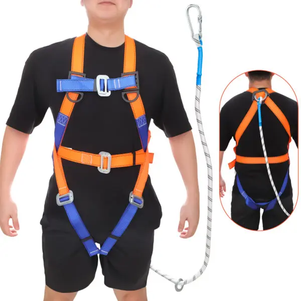 Safety Harnesses Fall Protection Adjustment Safety Belt with Hook for Air-conditioning Installation Electric Wire Maintenance - Image 2
