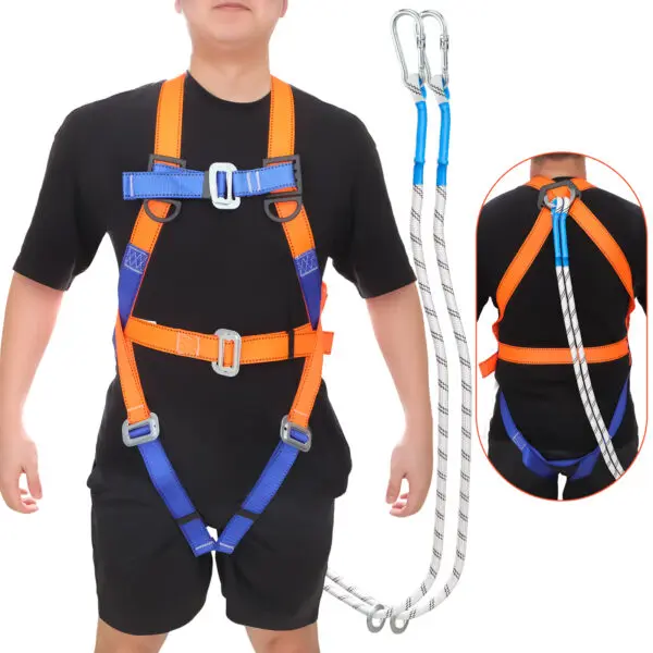 Safety Harnesses Fall Protection Adjustment Safety Belt with Hook for Air-conditioning Installation Electric Wire Maintenance - Image 9