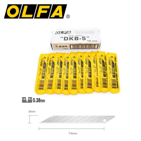50 piece original Japanese OLFA DKB-5 9mm blade with 30 degree angle graphic replacement blade, professional sharp cutting, high-strength work, home/school/office - Image 2