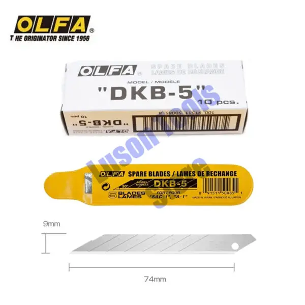 50 piece original Japanese OLFA DKB-5 9mm blade with 30 degree angle graphic replacement blade, professional sharp cutting, high-strength work, home/school/office - Image 7