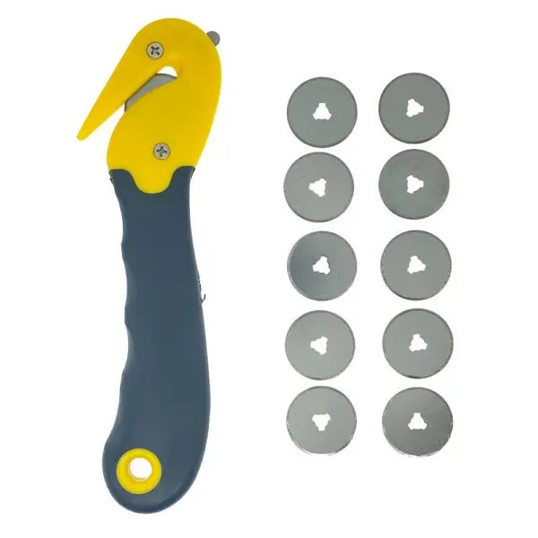 1PC Hook Fixed discs Knives TPR Safety Knife Box Carton Opener ABS Ergonomic Plastic Handle Multifunction Cutting Tools Cutter - Image 9