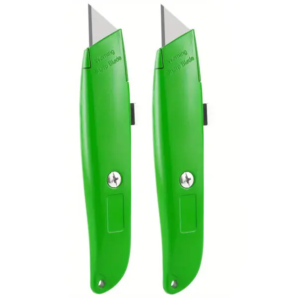 2Pack Utility Knife Box Cutter Retractable Blade Heavy Duty Utility Knife Retractable, Secure Locking,or Home, Office, School - Image 9