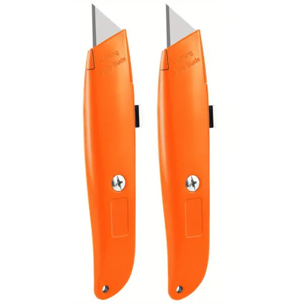 2Pack Utility Knife Box Cutter Retractable Blade Heavy Duty Utility Knife Retractable, Secure Locking,or Home, Office, School - Image 11
