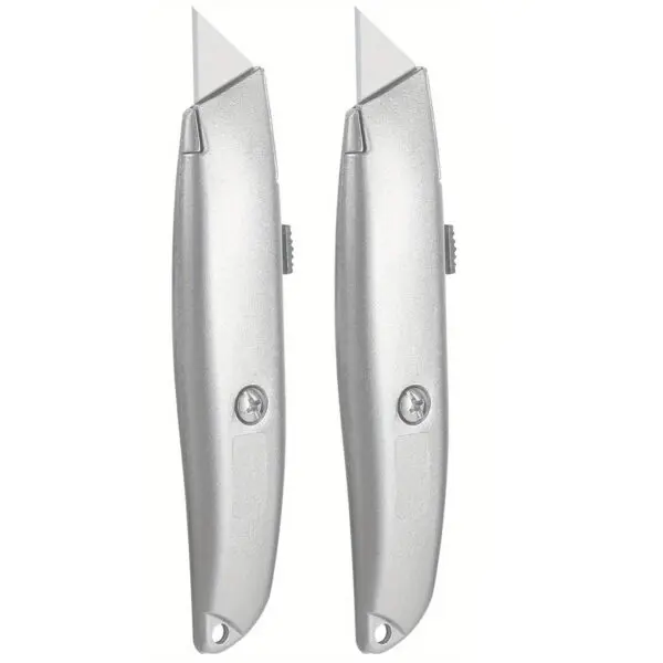 2Pack Utility Knife Box Cutter Retractable Blade Heavy Duty Utility Knife Retractable, Secure Locking,or Home, Office, School - Image 12